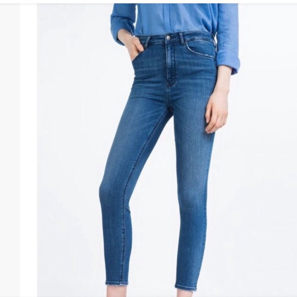 ZARA Z1975 dark blue skinny jeans in size 36 I Stretch Denim